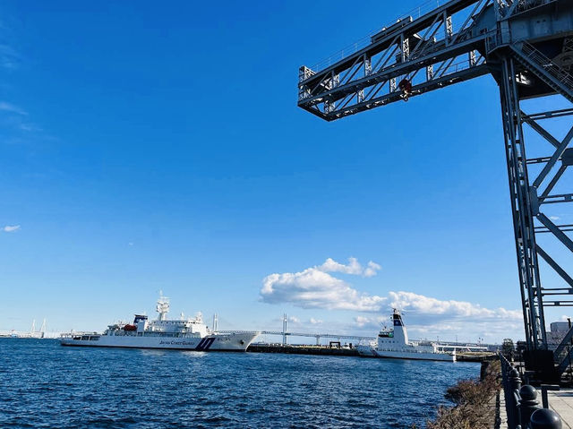 Hammerhead Park, a stylish waterfront area next to Yokohama Hammerhead 
