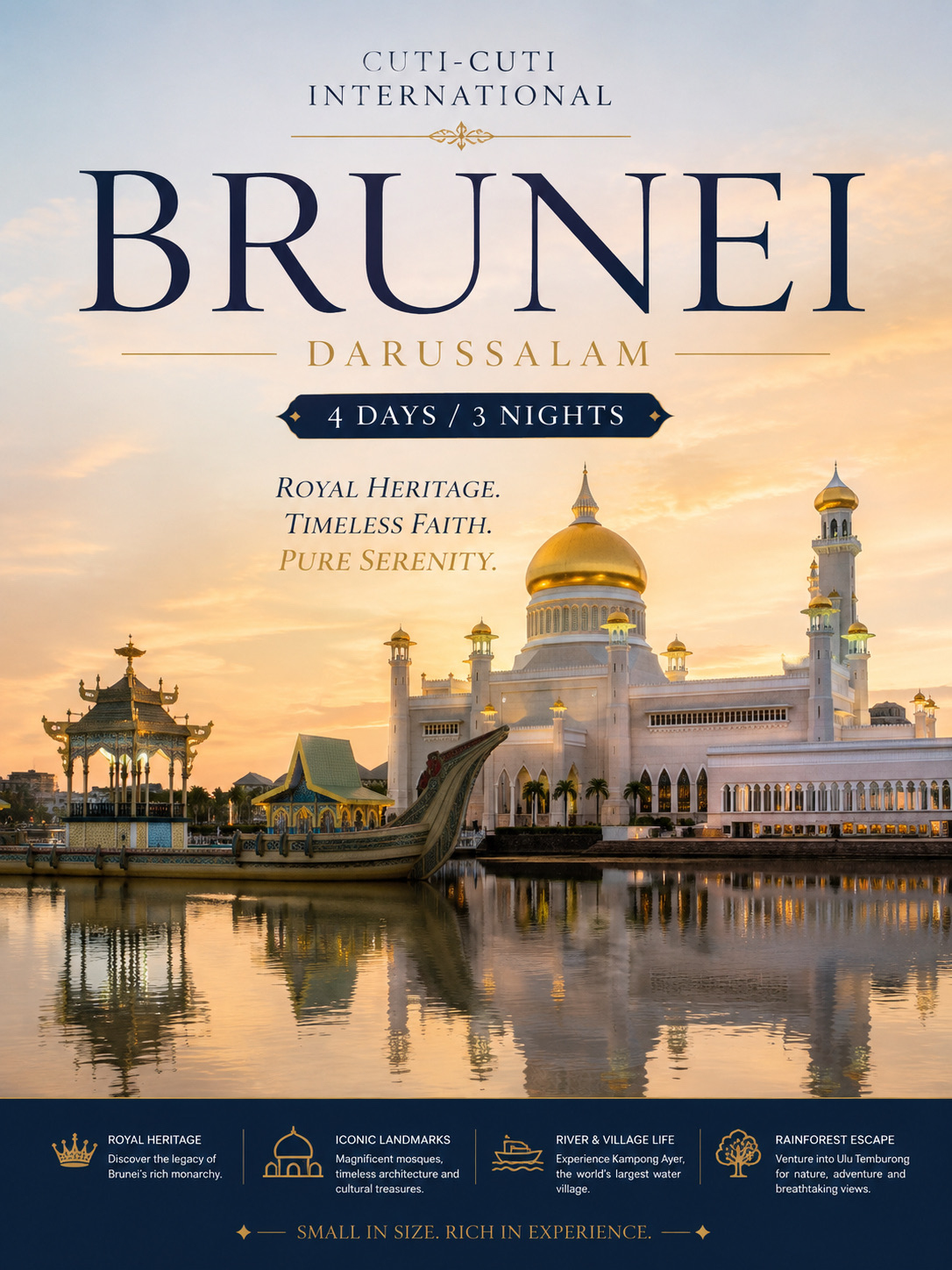 🇧🇳 BRUNEI DARUSSALAM — 4 DAYS / 3 NIGHTS ✨