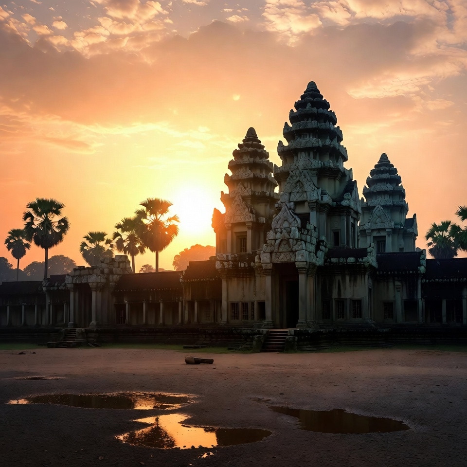 Evening Light Around Angkor Wat | Trip.com Siem Reap