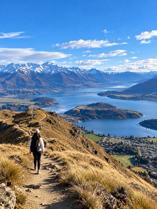 🏔️ Wanaka: A small town with stunning views in New Zealand.