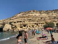 Matala beach Crete 🏖️