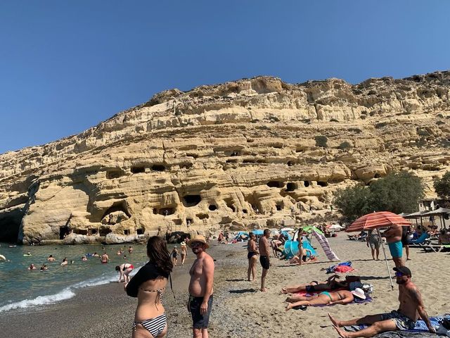 Matala beach Crete 🏖️