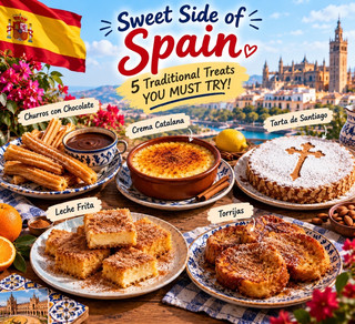 🇪🇸 Sweet Side of Spain: 5 Traditional Treats You MUST Try! 🍰✨