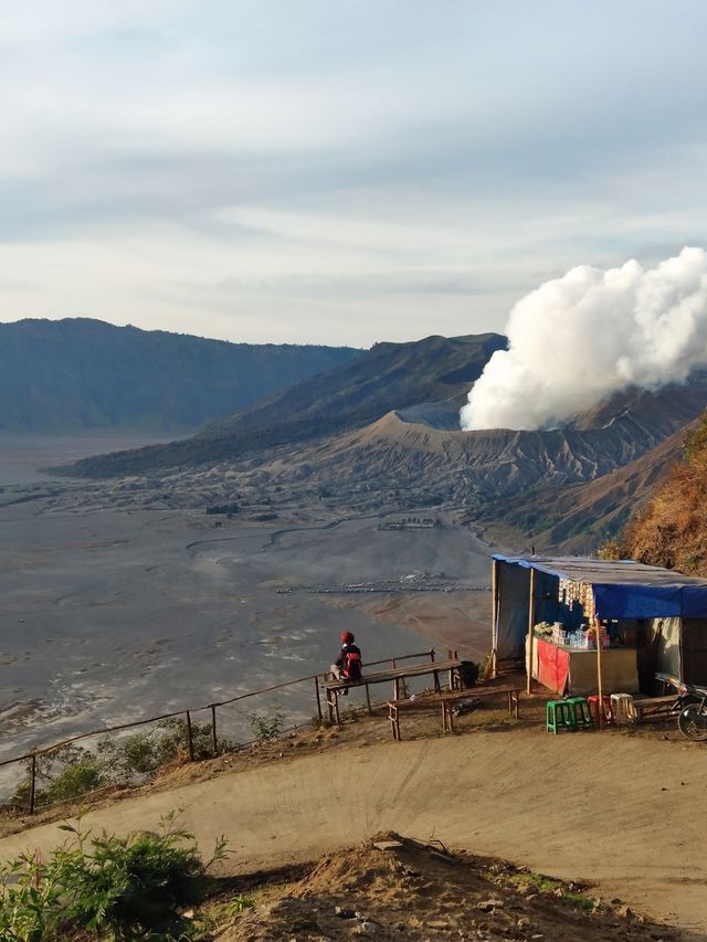 第一次近距離的接觸活火山