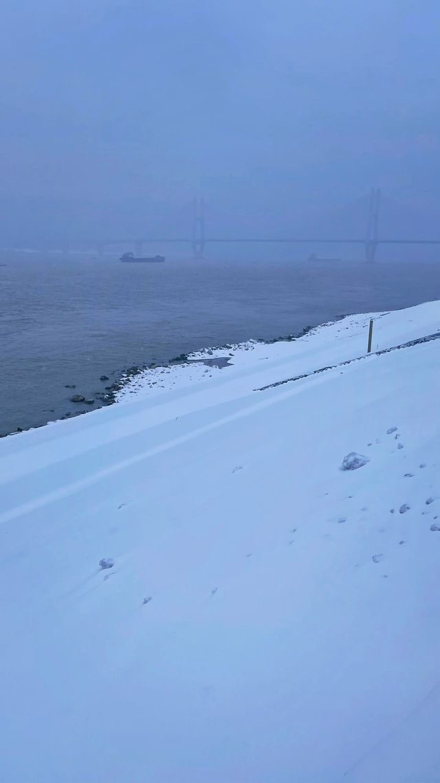 2024年武昌江灘雪景