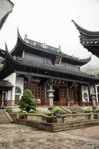 雨天的安吉靈峰寺！別有一番味道