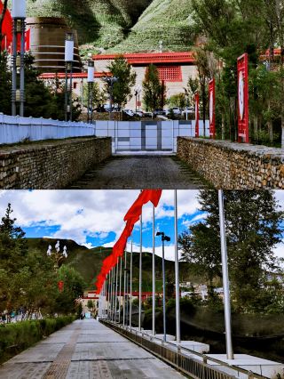 The King Gesar Square is located at No. 42-44, Shengli Road, Yushu City, Yushu, Qinghai Province. 