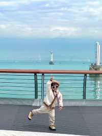 濱海漫步巧遇加菲貓！