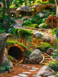 森林中魔法樹屋兒童樂園