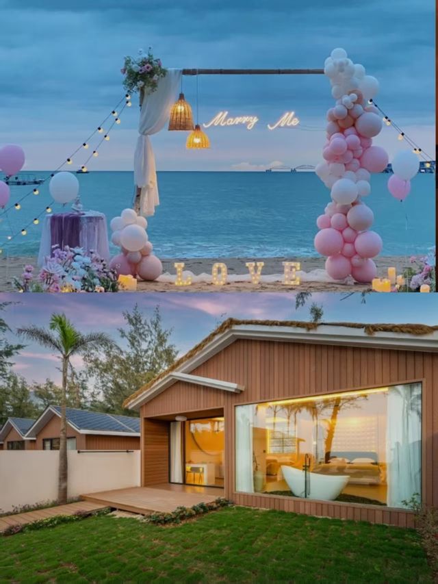北海潿洲島！海邊木屋小院！好chill啊~
