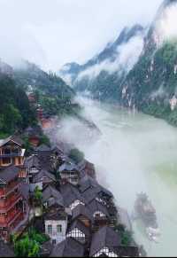 重慶酉陽「龔灘古鎮」一個美得讓人流連忘返的地方，你有來過嗎?