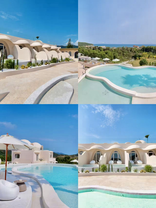 在萬寧挖到「聖托里尼平替」！這民宿真的不是國外啊喂！