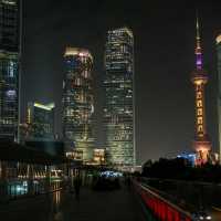 City of Lights – Shanghai’s Skyscrapers by Night 🌆✨