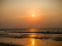 北海絕美日落觀賞地!石螺口海灘的晚霞浪漫哭了