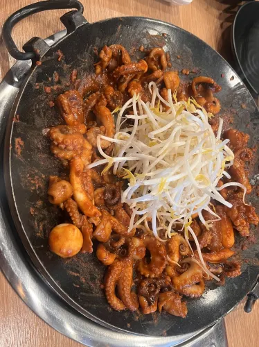 韓国/ソウル【望遠】とびっこ食べ放題!?美味しいチュクミ屋さん🐙
