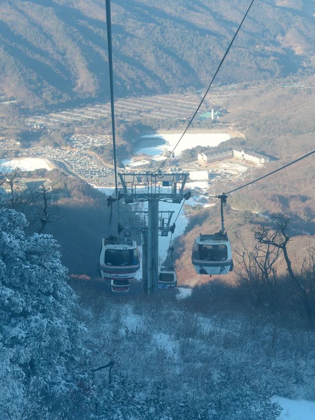 🚡곤도라로 15분타고 정상으로  “덕유산”