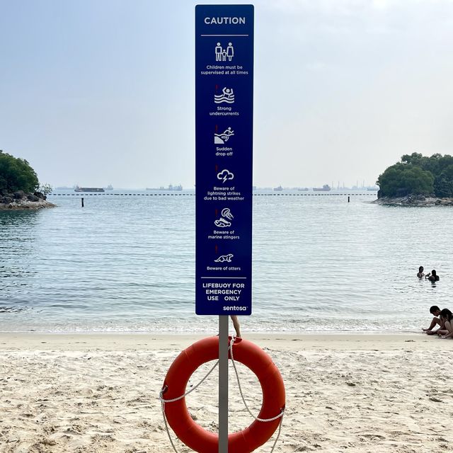 聖淘沙海灘-風景優美，令人有度假感覺