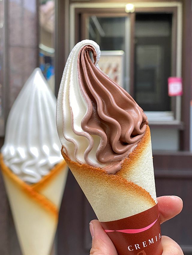 삿포로 크리미아 아이스크림🍦쿠크다스와 홋카이도 유제품의 완벽조합