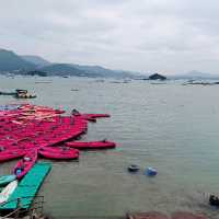 冬天海面，美好的一道風景！