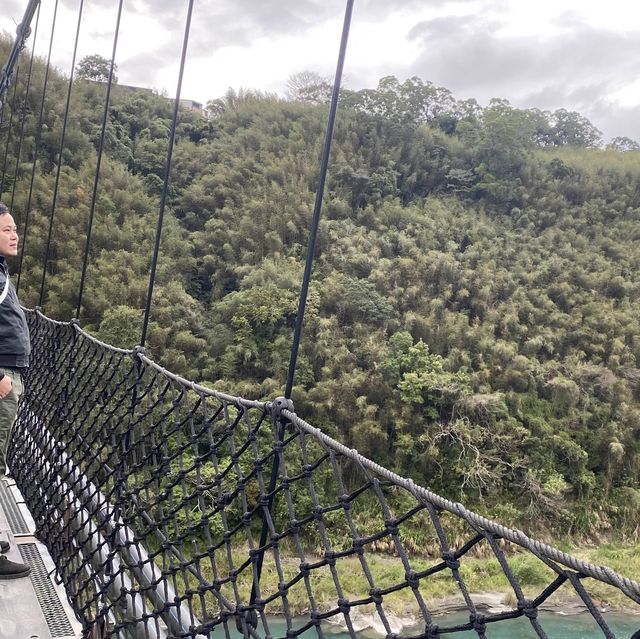 小烏來天空步道，天空繩橋，義興吊橋