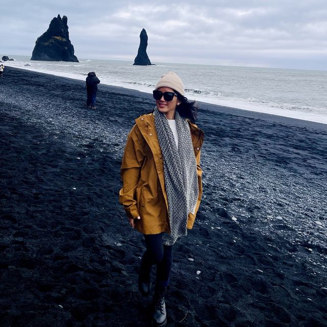 Beautiful black sand beach, Iceland 🇮🇸 