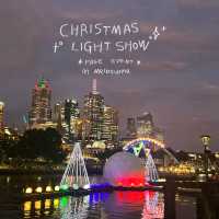 Christmas River light show in เมลเบิร์น 🎄🎈🎇