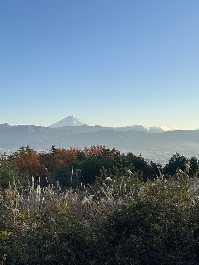 Outdoor Onsen with mt Fuji View