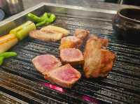 Nice grilled pork belly restaurant at Jeju