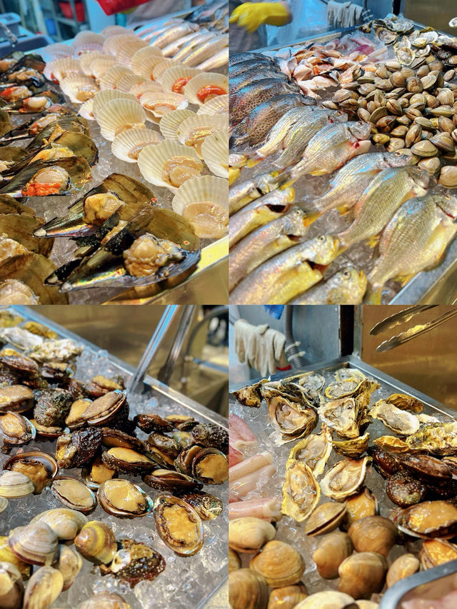 「流水蝦x海鮮x串燒」