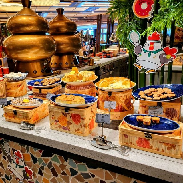 「澳門上葡京酒店自助山，食物種類超豐富超大間」