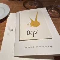 "An Extraordinary Culinary Experience at Osteria Francescana"