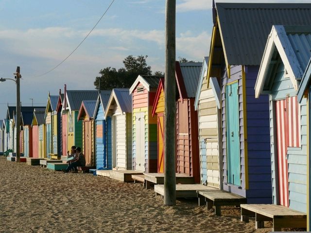 Colorful Beach huts