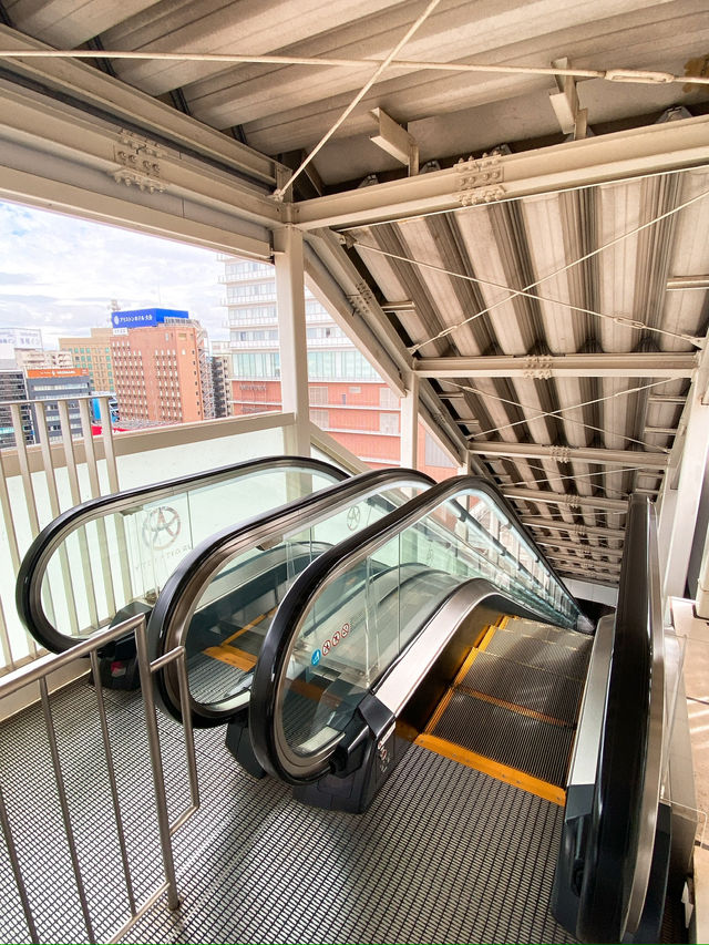 【大分駅】穴場！駅ナカのオアシス✨寛げる屋上広場✨