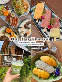 One Day Trip ไปกินของอร่อย #เขาใหญ่  🌳🥯🥙🍒🌽🍉🍎
