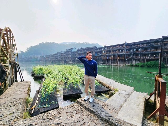 Morning Serenity in Fenghuang Ancient Town: Misty River Magic at Dawn