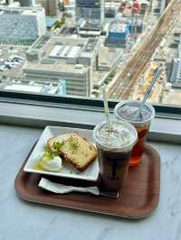 Observation deck with cafe in Sapporo