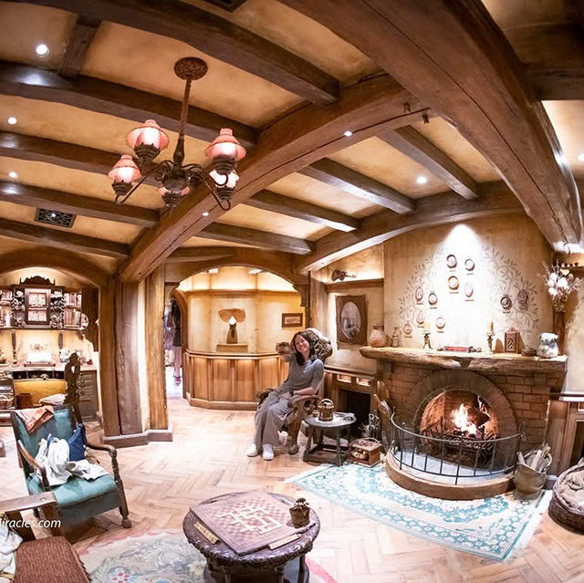 Hobbiton, located in the picturesque countryside , New Zealand
