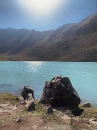 🩵 CRAZY BLUE WATERS! Kol-Tor Lake Kyrgyzstan 🇰🇬 