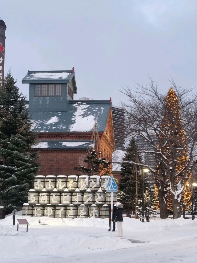 겨울느낌 물씬나는 삿포로 맥주공장🍻