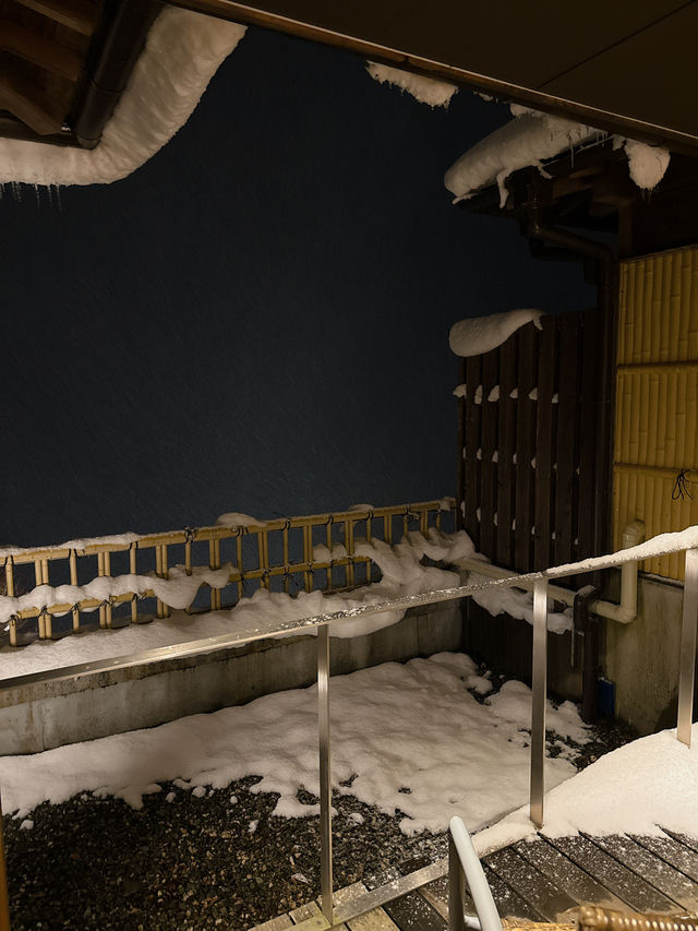 祖谷🏨望住雪景浸溫泉♨️
