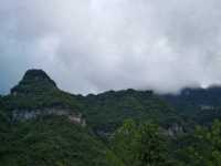 Tianmen Mountain in fog like dream