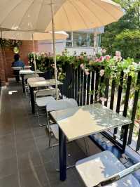 Spring Cakes on the Terrace at Cafe Rafre Fruit