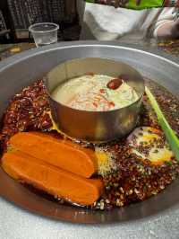 หม้อไฟหมาล่าอร่อยที่ ซีอาน ใกล้หอระฆัง