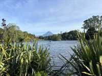 🌄 Lake Mangamahoe｜Taranaki火山腳下的鏡面湖泊 