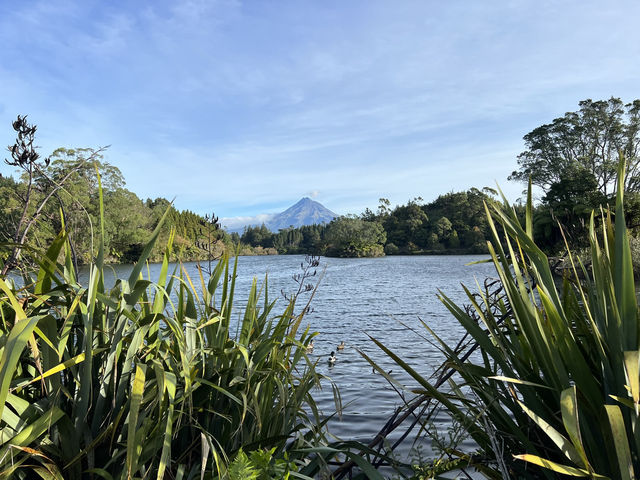 🌄 Lake Mangamahoe｜Taranaki火山腳下的鏡面湖泊 