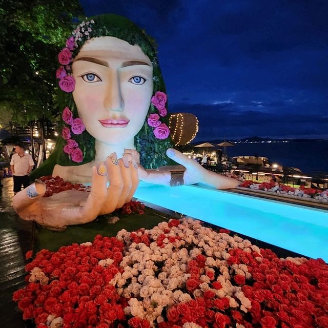 泰國芭達雅//鳥巢美人魚海景餐廳3Mermaids