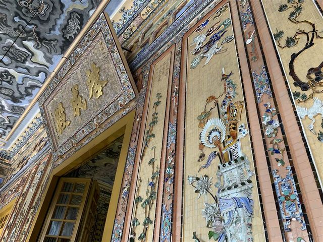 The Royal Mausoleum of Khai Dinh in Sparkling Gold