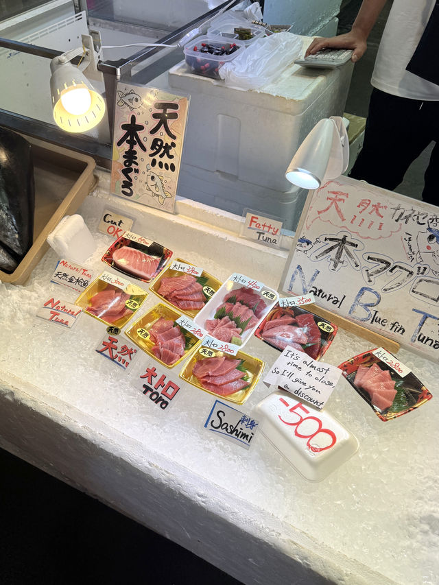 ตลาดปลาโอซาก้าที่สดและราคาดี