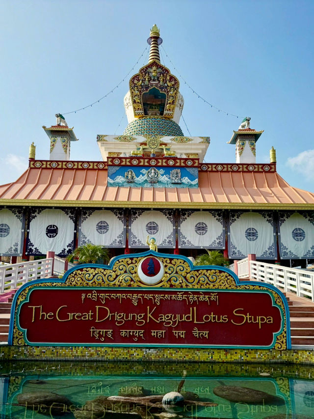 【ネパール・ルンビニ Great Drigung Lotus Stupa】チベット仏教の精髄が宿る鮮やかな寺院