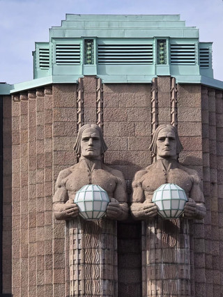 Helsinki Central Railway Station.